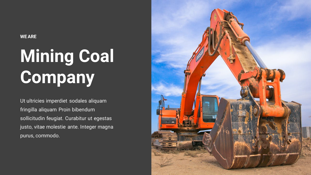 Mining Coal Company PowerPoint